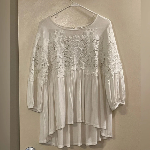 DELETTA by‎ ANTHROPOLOGIE Desi Blouse in Ivory - Picture 3 of 9
